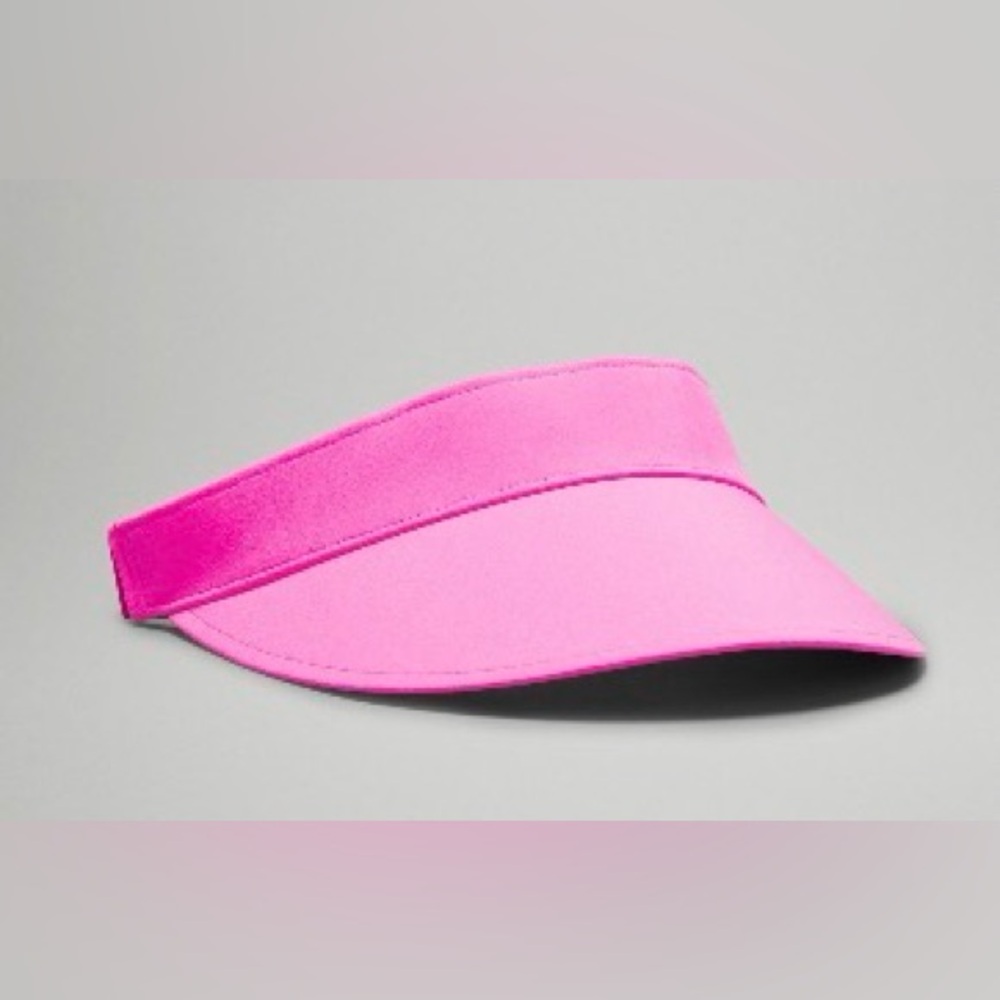 Lululemon Women's Fast Paced Wide Band Running Visor/ Pow Pink Brand NEW